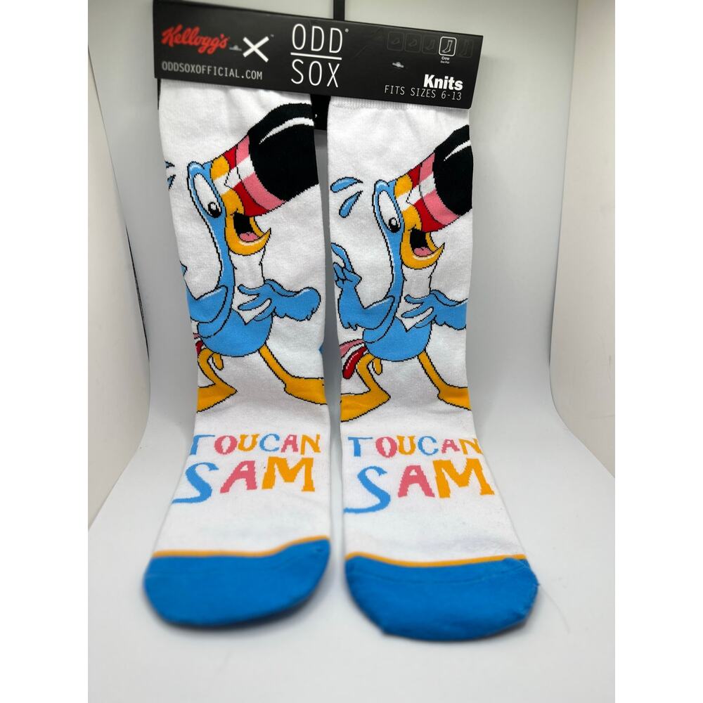 ODD SOX Toucan Sam Kelloggs socks For size 6-13
